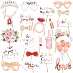 23 tk. Pruudi pulma kihlus &uuml;he peo rekvisiidid Peokaunistus DIY Loomingulised v&auml;ikesed kingitused Atmosf&auml;&auml;ri rekvisiidid