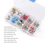 100pcs Dental Polishing Brushes Nylon Colorful Polishing Polisher Disposable for stain removal and polish Dentistry type B