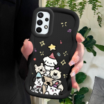 V&auml;rvitud mustriga Big Wave Edge pehmest silikoonmaterjalist Macaron telefoni&uuml;mbris, p&otilde;rutuskindel kaitsev kummist korpus Samsung Xiaomi Poco Redmi jaoks Samsung M11 valge