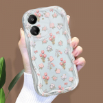 Armas koomiksimustriga kreemja tekstuuriga korpus, lainelise servaga pehme silikoonkaanega telefoni&uuml;mbris Xiaomi Redmi jaoks Redmi Note 10T 5G valge