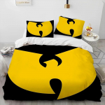 3D Wu T-TANG Klannide Seeria Silt Tekk Voodipesukomplekt, Tekikott Voodikomplekt Tekikate Padjap&uuml;&uuml;r, King Queen Suuruses Voodipesukomplekt Lastele EU Single 135x200cm