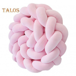 Dekoratiivne padi &uuml;mberringi kaitseb voodite ja diivani k&uuml;lgi ja nurki Pehme PP puuvillane t&auml;idis Kolme kiuduga punutisega v&otilde;revoodi punutud tarvik sinine