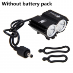 Veekindel USB Jalgrattatuli 8000LM LED Esituli Jalgrattale Kahekordne Valgusti Jalgrattas&otilde;iduks Ilma Akuta must