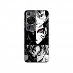 Coque - Maniacase - Huawei P60 - Anime manga - Noir et blanc - Souple
