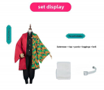 Demon Slayer Cosplay Kost&uuml;&uuml;m t&auml;iskasvanutele ja lastele: Tanjiro, Nezuko, Zenitsu, Liblika Ninja Tomioka Giyu. XXL