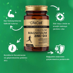 LifeCell Kaltsium Magneesium Tsink + D3 - Terviklik Tervise Tugi Igas Tabletis
