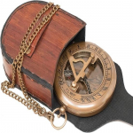 P&auml;ikesekell Kompass Laius Nahk Unikaalne Kingitus Meestele, K&auml;sit&ouml;&ouml;na Valmistatud Messingist Tasku P&auml;ikesekell, Steampunk Pronksist Aastap&auml;eva Kompassi Kingitus
