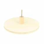 Pat&egrave;re - Art&eacute;mio - Ronde - Bois - Beige - 15x4cm