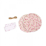 Set d&eacute;coratif pour pot de confiture Fleurs