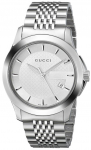 Gucci YA126401 G-Ajatu h&otilde;bedane sihverplaadiga meeste k&auml;ekell
