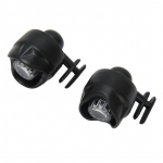 2 tk LED puukingad kingad valguse suure heledusega hoiatussignaal IPX5 veekindel metallik v&auml;rvitud