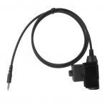 U94 PTT-kaabli pistik s&otilde;jav&auml;eadapter, 3,5 mm pistikupesa, mis sobib iPhone'i jaoks Samsung HTC mobiiltelefon