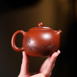 200ml K&otilde;rgekvaliteedilised Yixingi lillast savist teekannud K&auml;sitsi valmistatud Xishi kann Raw Ore Dahongpao Muda Teekeetja Veekeetja Zisha Teekomplekt Lauan&otilde;ud Kingitus