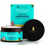 Pilgrim Korea Argaania&otilde;li Juuksemask Kuivadele ja S&auml;risevatele Juustele Valge Lootose ja Kameeliaga | Juuksemask Juuste Silendamiseks | 200 ml