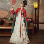 Uus Hanfu Naiselik Dunhuang Chang'e Printsessistiil Tangi Stiil Rinnust &Uuml;les Seelik Ru Salendav Festival M&auml;ngukost&uuml;&uuml;m &Uuml;likond S