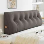 Voodipeatsi kiiluga voodipadi peatsi jaoks, p&uuml;stine padi eemaldatava kattega, p&auml;evavoodi, narivoodi padjad istumiseks, lugemiseks v&otilde;i voodis t&ouml;&ouml;tamiseks 150*50*20cm hall v&auml;rv