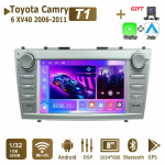 Autoraadio 2Din Android 8INCH Toyota Camry XV40 2006-2011 jaoks Carplay Multimeediam&auml;ngija Stereo Autoheli Peaseade Navigatsioon GPS 2+64GB 1+32GB