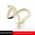 Waterfall Creative Vannitoa kraanikauss kraanikauss segisti tekile paigaldatud kuuma k&uuml;lma vee segisti kraana messingist korpus &uuml;he auguga kraanid segistid