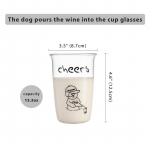 Armsad koeraklaasist tassid, joogiklaasid , mullitopsid j&auml;&auml;kohvi, mahla, joogi, piima, kokteilide, mullitee ja muu jaoks 401-500ml