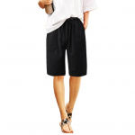 Yousheng Naiste Puuvillase ja Linase Suvep&uuml;ksid Vabaaja Laiade S&auml;&auml;rtega N&ouml;&ouml;riga L&uuml;hikesed P&uuml;ksid Taskutega P&otilde;lvepikkuses P&uuml;ksid V&auml;ljas&otilde;iduks Rannapuhkuseks M valge