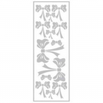 Transfert thermocollant velours - Noeud blanc - 10x30cm - Ki-Sign