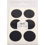 Masking Tape MT CASA SEAL Sticker rond 3, en washi noir - black - Masking Tape (MT) Noir