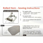 3 tk. Hemming Cloth Strip Pressijalg &otilde;mblusmasin Hemmer Rolled Hem