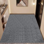 &Uuml;hev&auml;rviline imitatsioon sisal uksematt: Libisemiskindel, mustust h&uuml;lgav jalamatt sissep&auml;&auml;sule, verandale v&otilde;i elutuppa 120*120 cm