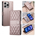 Samsung Galaxy S24 Ultra S23 FE S22 Plus S22+ S23+ S24+ S25+ A15 A55 5G jaoks PU nahast klappvutlar kaardipesa ja pehme TPU sisemusega Long Strap (Only) lilla