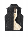 Meeste talvine grafeenist lambavillavest - Paks, soe, varrukateta vest L must