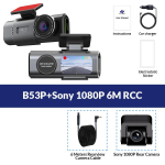 4K s&otilde;idusalvesti minikaamera GPS Wifi koos 1080P tahavaatekaameraga &ouml;&ouml;n&auml;gemine musta kasti auto pardal 24-tunnine parkimissalvestus 4K Dashcam