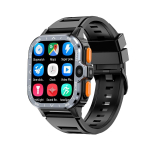 Rainbuvvy PGD WATCH 4G nutikell 2,03-tollise HD-ekraaniga 2 GB RAM-i ja 16 GB ROM-iga Android 8.1 Wifi GPS-i ja kahe kaameraga nutikelltelefon 2GB 16GB must