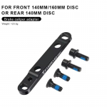 RIDERACE Maanteeratas Disc Brake Flat Mount Adapter &Uuml;likerge Jalgratta Ees 140mm / 160mm Taga 160mm Adapter Klamber must
