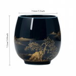 Japanese-style Simple Master Mug Ceramic Tea Bowl Cup Household Jilan Simple Ceramic Large Teacup Tea Set for A Single Cup <200ml