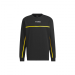 Adidas National Geographic Tech Tee V&auml;litingimusteks Kiiresti Kuivav Triibulise Kirjaprindiga &Uuml;mmarguse Kaelusega Pikkade Varrukatega T-s&auml;rk Meeste Topid Must IL8975 L