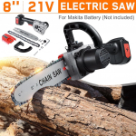 8 tolli 1800W elektriline kettsaag p&uuml;gamiskettsaag harjadeta aia puude langetamise trimmer saag puidut&ouml;&ouml; l&otilde;ikur 1Xbattery