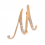 1 tk Crystal 26 Inglise kirjad Pross Paari m&auml;lestusm&auml;rk Ehted Armastuse kingitused one size kuld