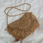 Tutt &otilde;lgkott naistele Boheemlaste rannakott Kootud v&auml;ike Crossbody kott Suvine &otilde;&otilde;nes &otilde;lakott Naiste k&auml;ekoti rahakott 23*1*19cm