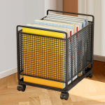 Rolling Cart with Wheels and Handle under Desk Storage Bin Book for Bedroom Kitchen School Bag