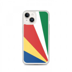 Coque iPhone &ndash; Drapeau Sei&scaron;ellid &ndash; Vertikaalne mudel &ndash; Souple &ndash; Mitmev&auml;rviline &ndash; TPU
