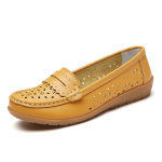 Naiste suvine uus stiil 44 sandaalid, ema nahast kingad, ehtsast nahast hingavad ja libisemiskindlad vabaaja &uuml;ksikud kingad, mokassiinid 44