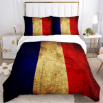 USA UK Riigilipu Digitaalne Pol&uuml;ester Tekikott Voodipesukomplektid Pehme Tekikott ja Padjap&uuml;&uuml;rid Teismelistele &Uuml;hekohaline/Kahekohaline/Queen/King EU Twin(135x200cm)