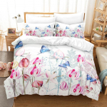 Lilleline Voodipesukomplekt K&otilde;rge Kvaliteediga Luksuslik Looduse Ilu Romantiline 3D-tr&uuml;kiga Tekikotikomplekt Padjap&uuml;&uuml;rid King Size Kingitus T&auml;iskasvanule Eu King 240x220cm