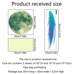 Seinakleebis helendab pimedas planeedi sisekujundusega kosmose t&auml;histe taeva kleebised