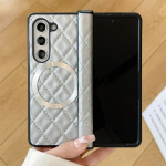 Luksuslik &Auml;ri Sle Retro Pehme Nahast Hingega Telefoni&uuml;mbris Samsung Z Fold 7 6 5 4 3 jaoks Magnetiline P&otilde;rutuskindel Kaitsev Tagakaas Galaxy Z Fold6 must