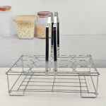 Foldable Water Bottle Carrier, Holds Up to 12 Bottles, Basket, Handheld, Heavy-Duty Carrier Holder,