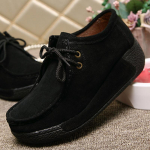 Naiste Ehtsast Nahast Madalad Platvormiga Loaferid Naine Creepers Paeltega S&otilde;idumokassiinid Naiste Vabaajajalatsid Sapato Feminino 40 roosa punane v&auml;rv
