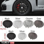 4 tk 65MM 76MM 10 Klambriga 3D Kuldne v&otilde;i H&otilde;bedane Vapp Logo Embleemiga Velje Keskava Kate Veljed Porsche 65mm chrome