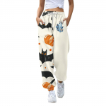 Naiste vabaaja mood dressip&uuml;ksid Halloweeni tr&uuml;kiga vabaaja p&uuml;ksid XL