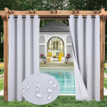 Lihtsad Kardinad V&auml;litingimustes Veekindlad Pimendavad Perforeeritud Kardinad Valmis Kardinad Kardinad Kardinad 132*213 valge